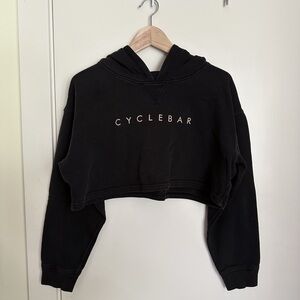 CycleBar x Lululemon Black Cropped Hoodie